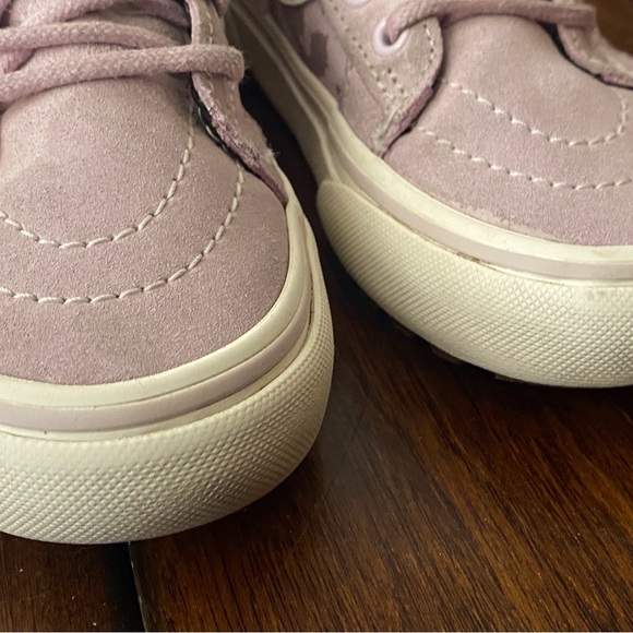 Toddler VANS Skate High Tops Purple Leopard - Picture 4 of 6